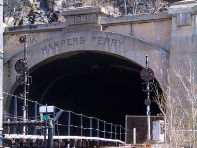 The Harpers Ferry Tunnel.