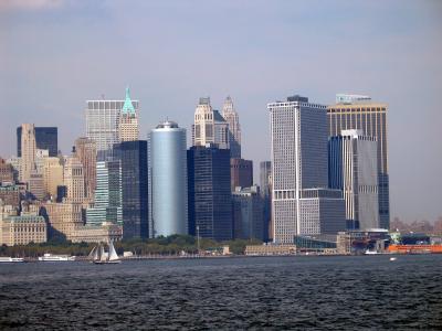 Lower Manhattan from Staten Island Ferry