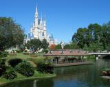 Cinderella Castle and the old Swan Boat Dock