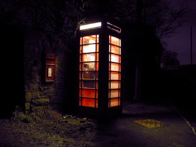 traditional brit phonebox