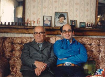 My dads brother Al Pooler and his son Edward.jpg..Nov 1988