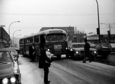 Accident au coin de Blanger et de la 23ime