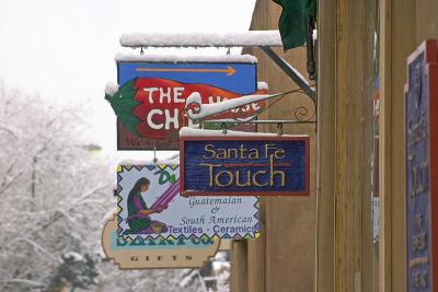 Snowy Santa Fe