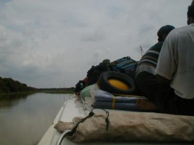 Big Speed boat (2nd boat) on lake, Battambang to Siem Reap, later in Day 2