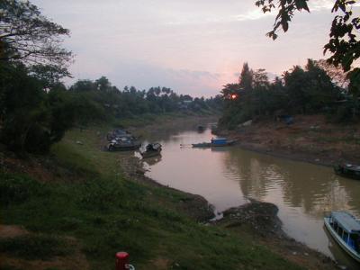 Sunrise at Boat Dock, Battambang