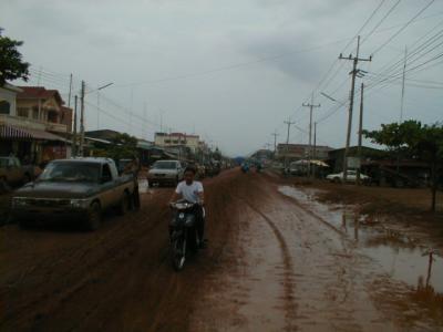 Road condition in Poipet