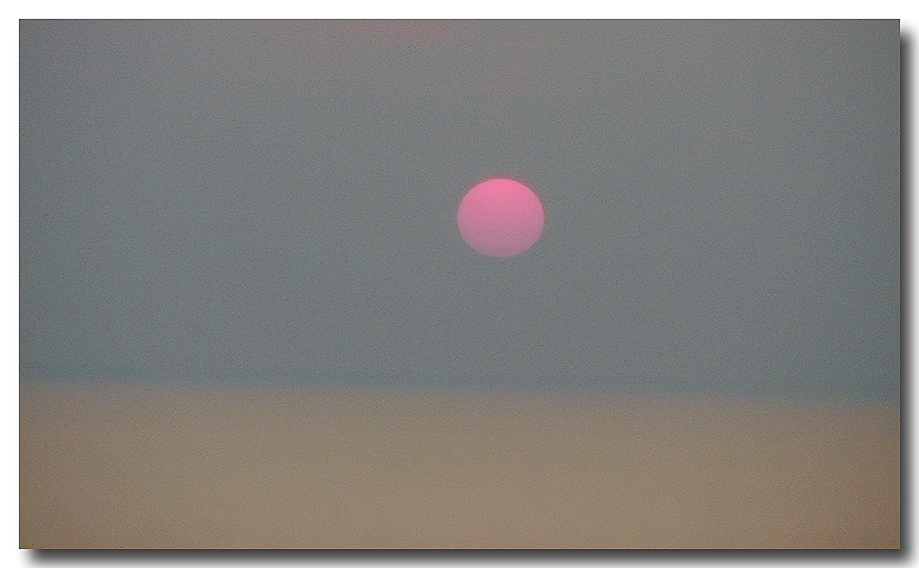 Foggy Ferry Sunset