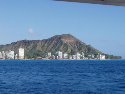 A shot of Diamond Head taken from the ferry out to our submarine...