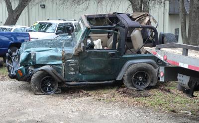 This is what your typical jeep looks like after a few rolls