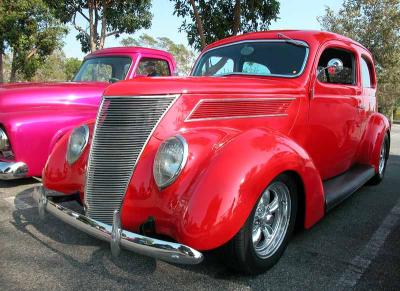 1937 Ford - Fuddruckers Lakewood, CA Saturday night meet