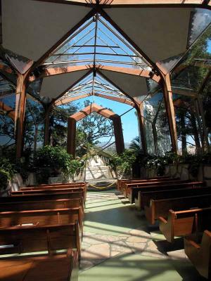 Wayfarers Chapel Glass Church - Designed by Lloyd Wright (son of FLW)