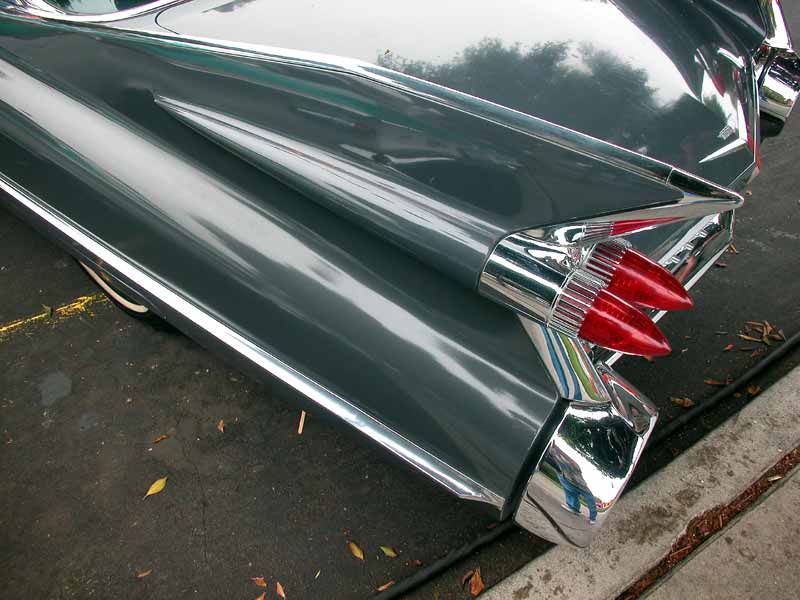 1959 Cad Fins - El Segundo CA Main Street Car Show