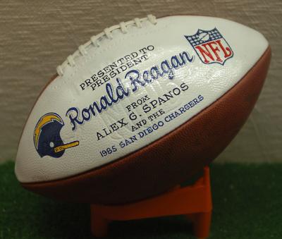 San Diego Chargers gift to Ronald Reagan