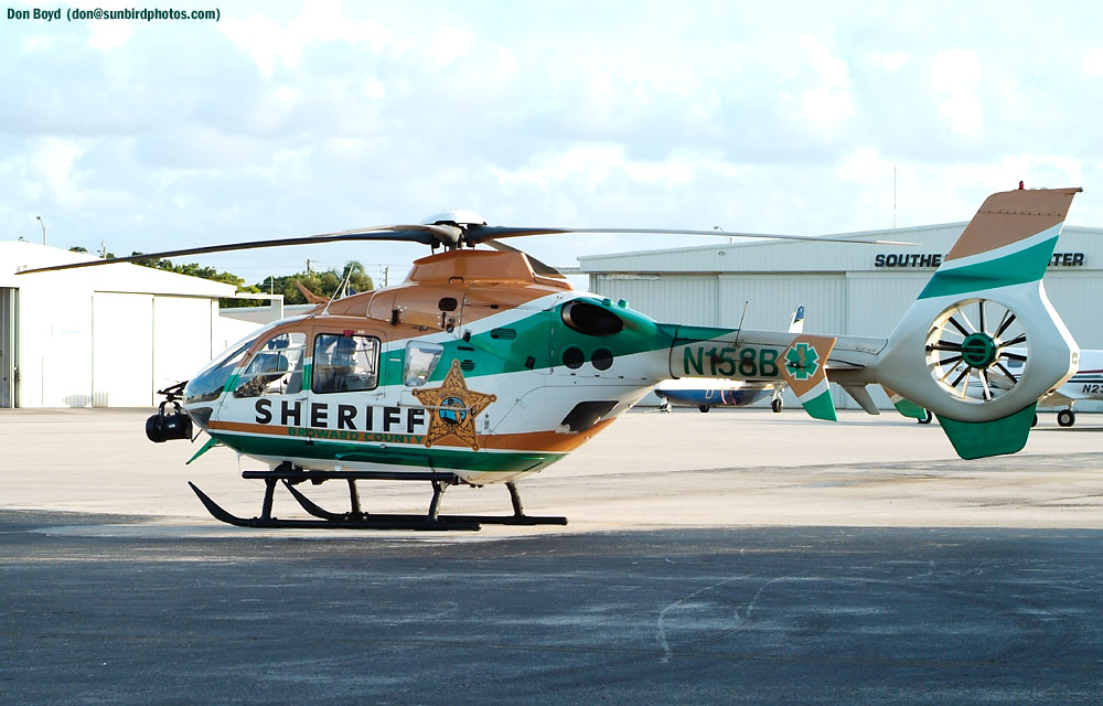 Broward Sheriffs Office (BSO) Eurocopter EC135-P1 N158BC law enforcement aviation stock photo.