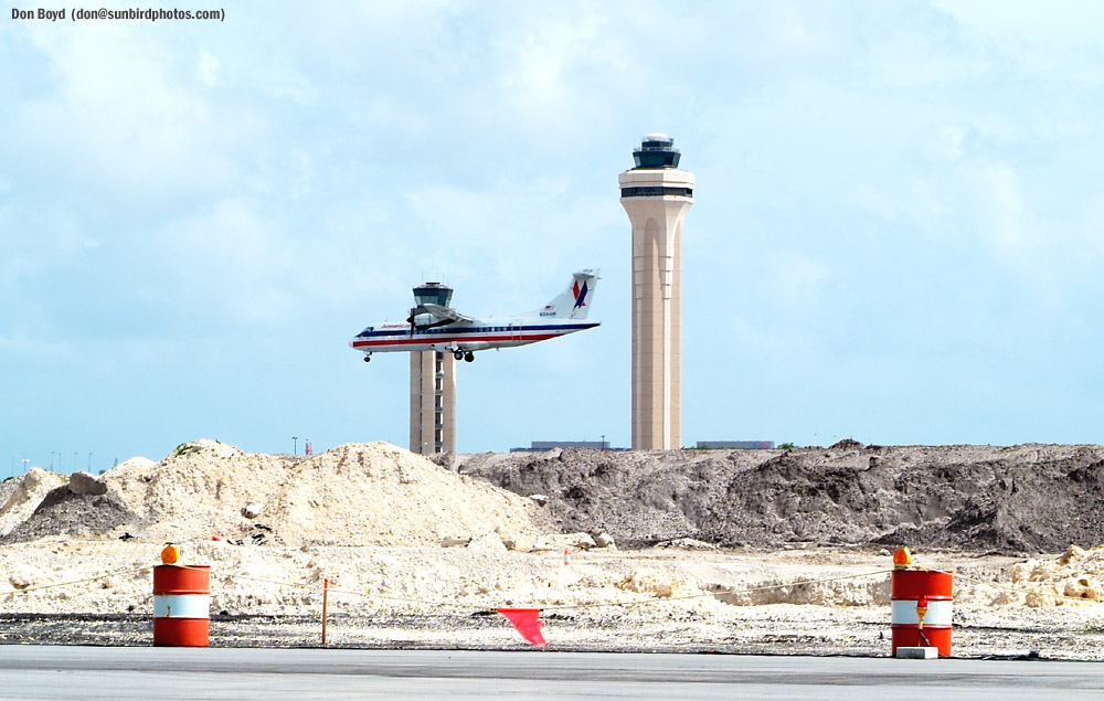 2002 - New runway construction at Miami International Airport stock photo