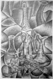Abstact Still Life - Pencil