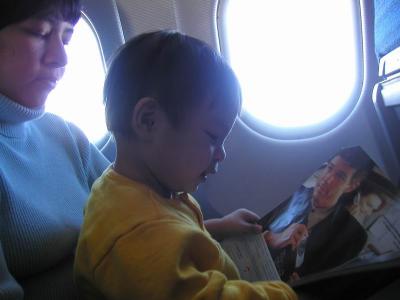 You just gotta learn to pass the time in these long flights