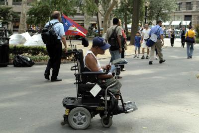 motorized wheel chair Madison Square