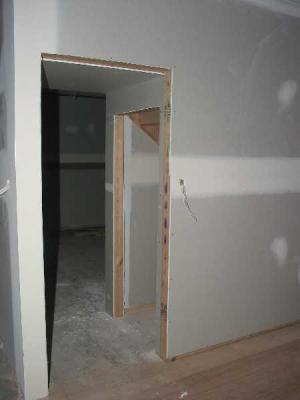 walkway under stairs