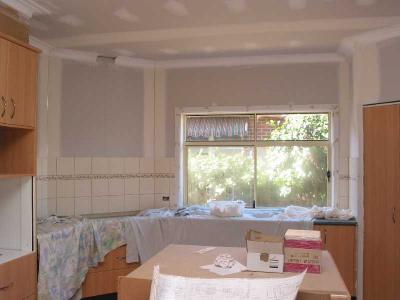 kitchen tiling completed
