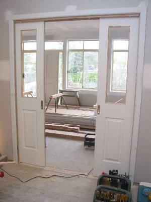 downstairs doors installed