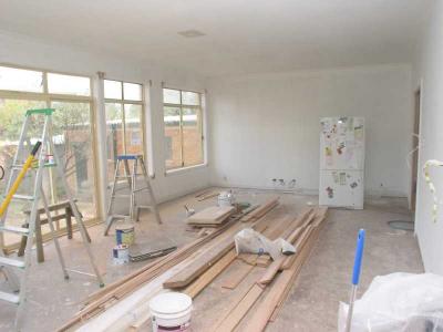 white walled family room
