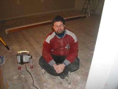 painter having a rest