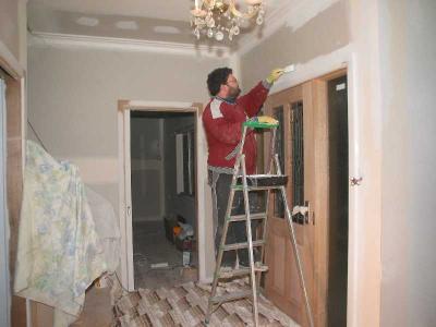 cutting in the foyer