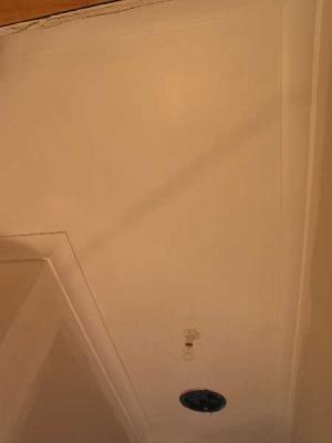 upstairs toilet roof undercoated