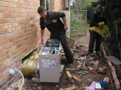 installation (finally) of heater