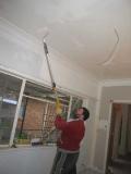 covering old ceiling that had been water stained