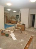 towards the kitchen