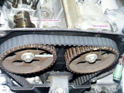 timing marks on camshaft gears