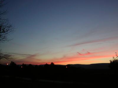 Sunset with Venus in the middle left of the image - c700