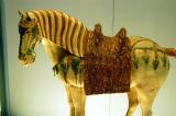 Polychrome glazed pottery horse, Tang (618-907 AD)