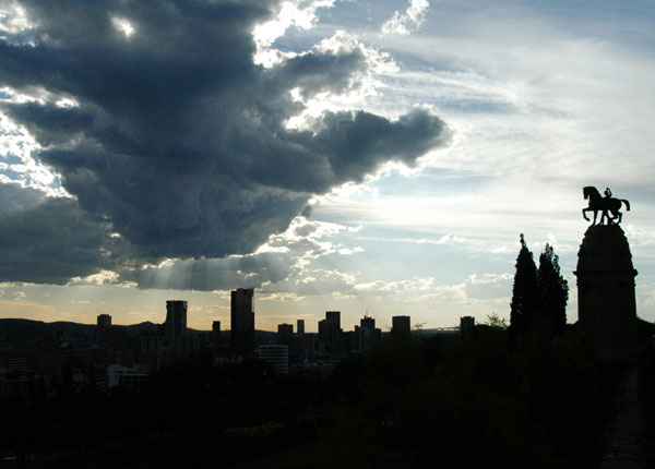 Clouds over Pretoria from the Meintjeskop