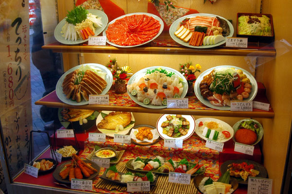Plastic food display, Dotomburi-dori, Osaka