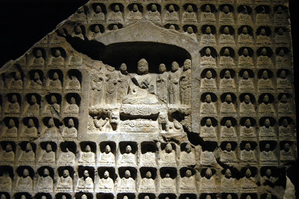 Thousand Buddha Stele, Northern Zhou (557-581 AD)