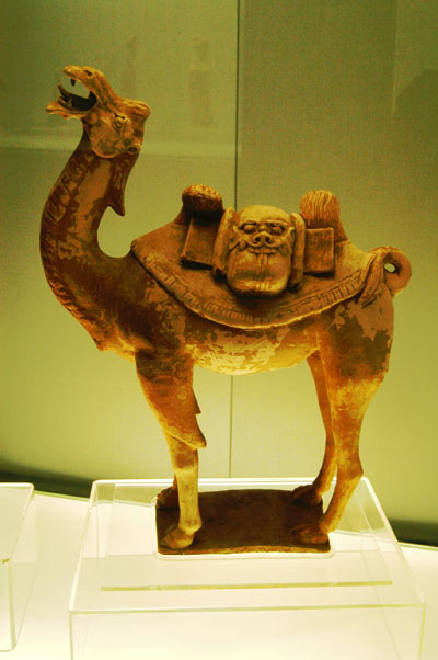 Colored pottery camel, Tang (618-907)