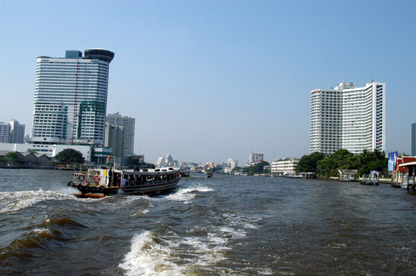 Chao Phraya River, Millenium Hilton and Royal Orchid Sheraton