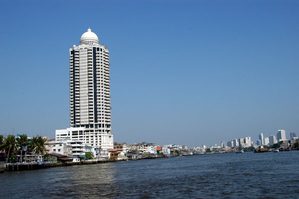 Striking new building on the Chao Phraya