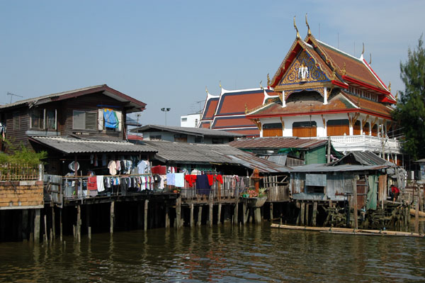 Wat across the Khlong from Thewet Ferry pier