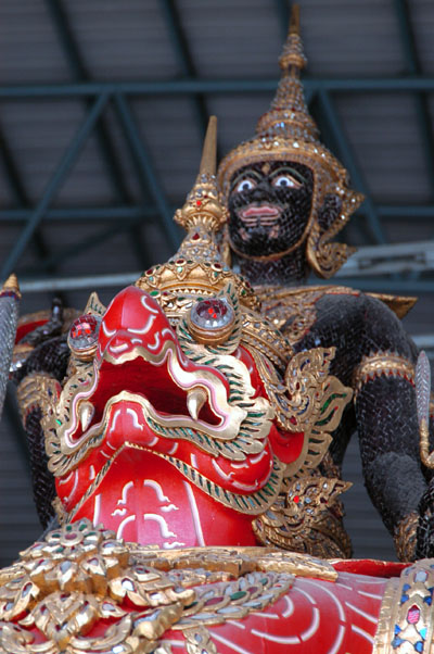 Narayana mounted on a garuda