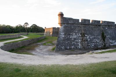 the fort at sunset
