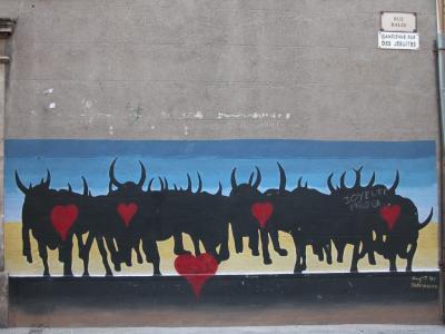 Bull mural