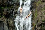Cliff diving, Waimea Falls, Oahu