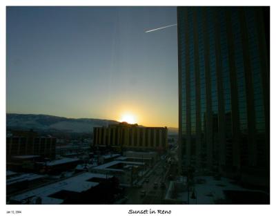 Sunset from my hotel room