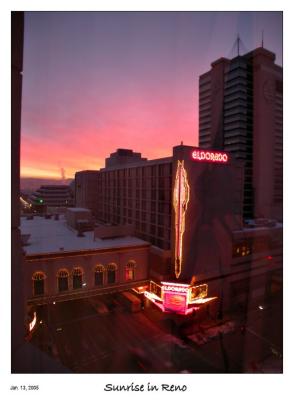 Sunrise over Reno