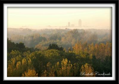 Des Moines in the Mist