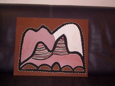 Painting #1 of the Bungle Bungle Mountain Range in the Australian Outback